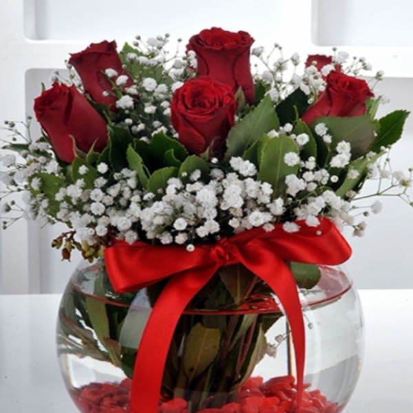  Döşemealtı Çiçekci  7 Kırmızı Gül Arajmanı