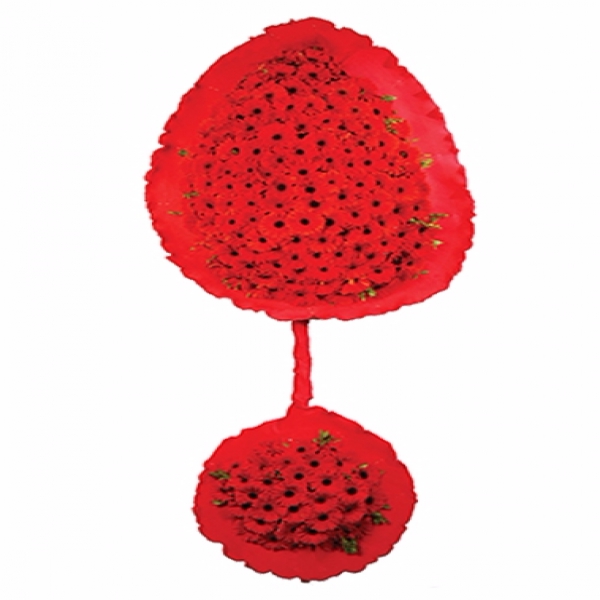  Döşemealtı Çiçek Siparişi Düğün ve Açılış Çelengi 11 (İki Katlı Çelenk)