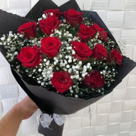 Döşemealtı Çiçekçi 13 Adet Kırmızıgül  Buketi