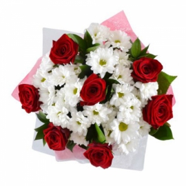 Döşemealtı Çiçekçi Papatya ve Güller Buketi