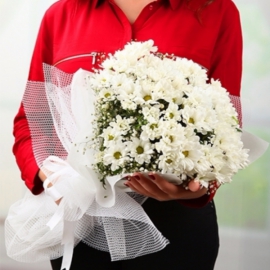 Döşemealtı Çiçekçi papatya ( kasımpatı ) Buketi