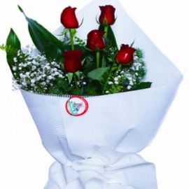  Döşemealtı Çiçek Gönder 5 Gül Buketi