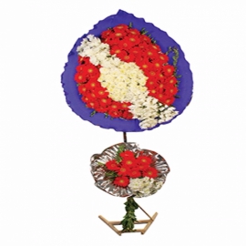  Döşemealtı Çiçek Siparişi Düğün ve Açılış Çiçeği 9 (İki Katlı Çelenk)