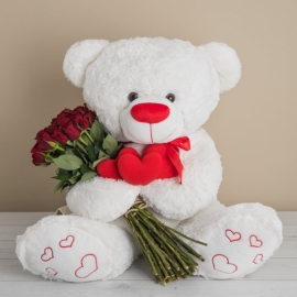  Döşemealtı Çiçekçiler 1 Metre ayıcılkı 41 gül buketi